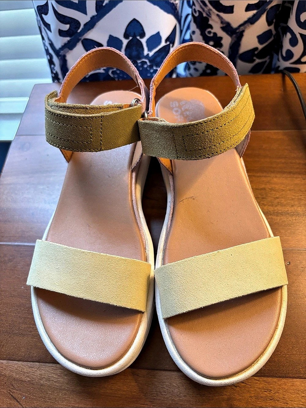 Sorel Cameron Flatform Sandal Platform Sandals Yellow & Brown US 7.5